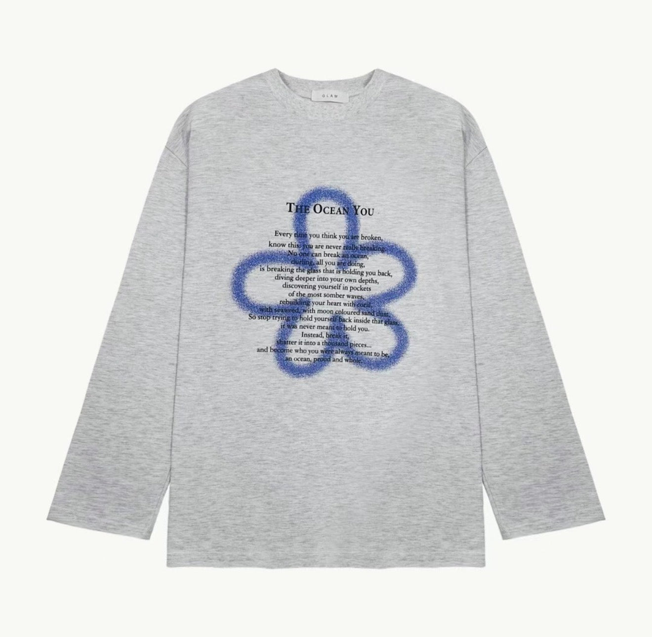The Ocean You 印花薄款長袖