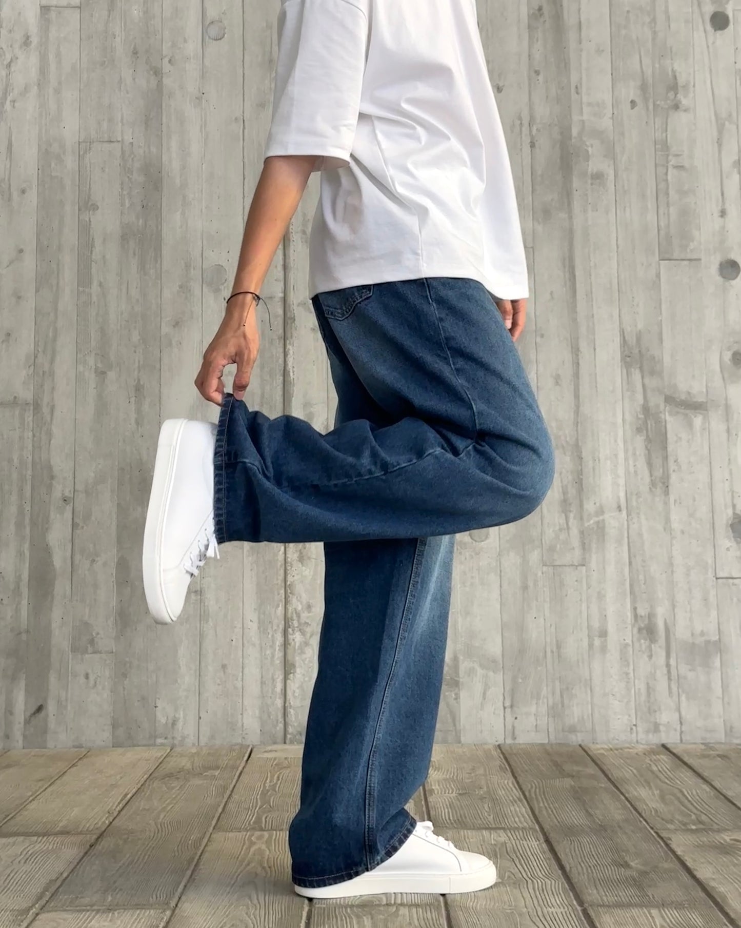 基礎款✨寬鬆韓系直腳牛仔褲(BK)日常穿搭必入!