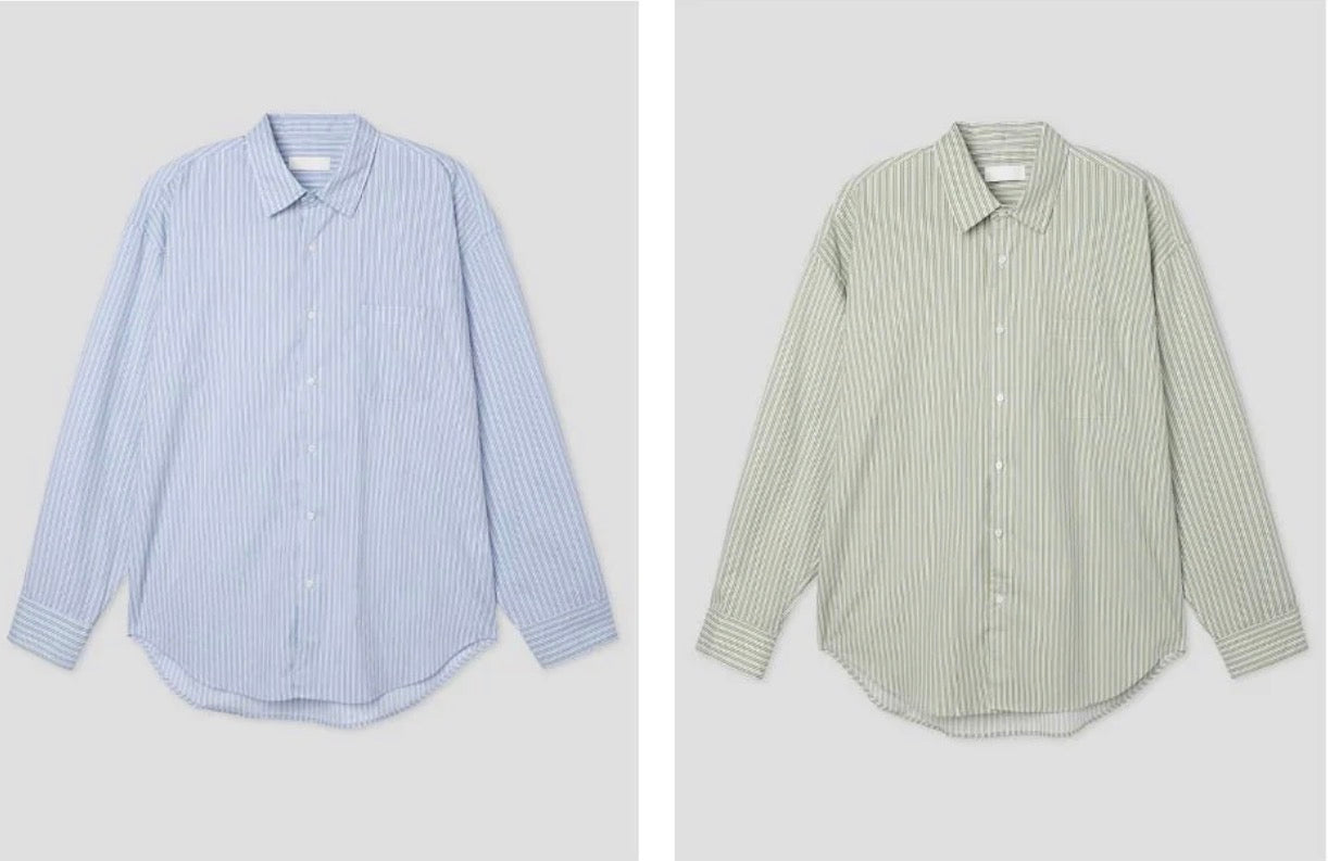 早春必入🍃知性條紋寬鬆恤衫|2色入