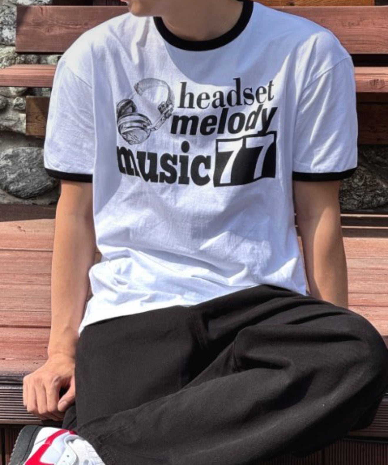 Music 77 棉質印花短袖