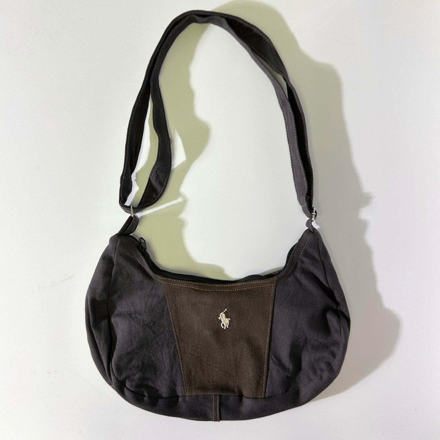Remade Polo Bag Purle & Brown (長度可調教)