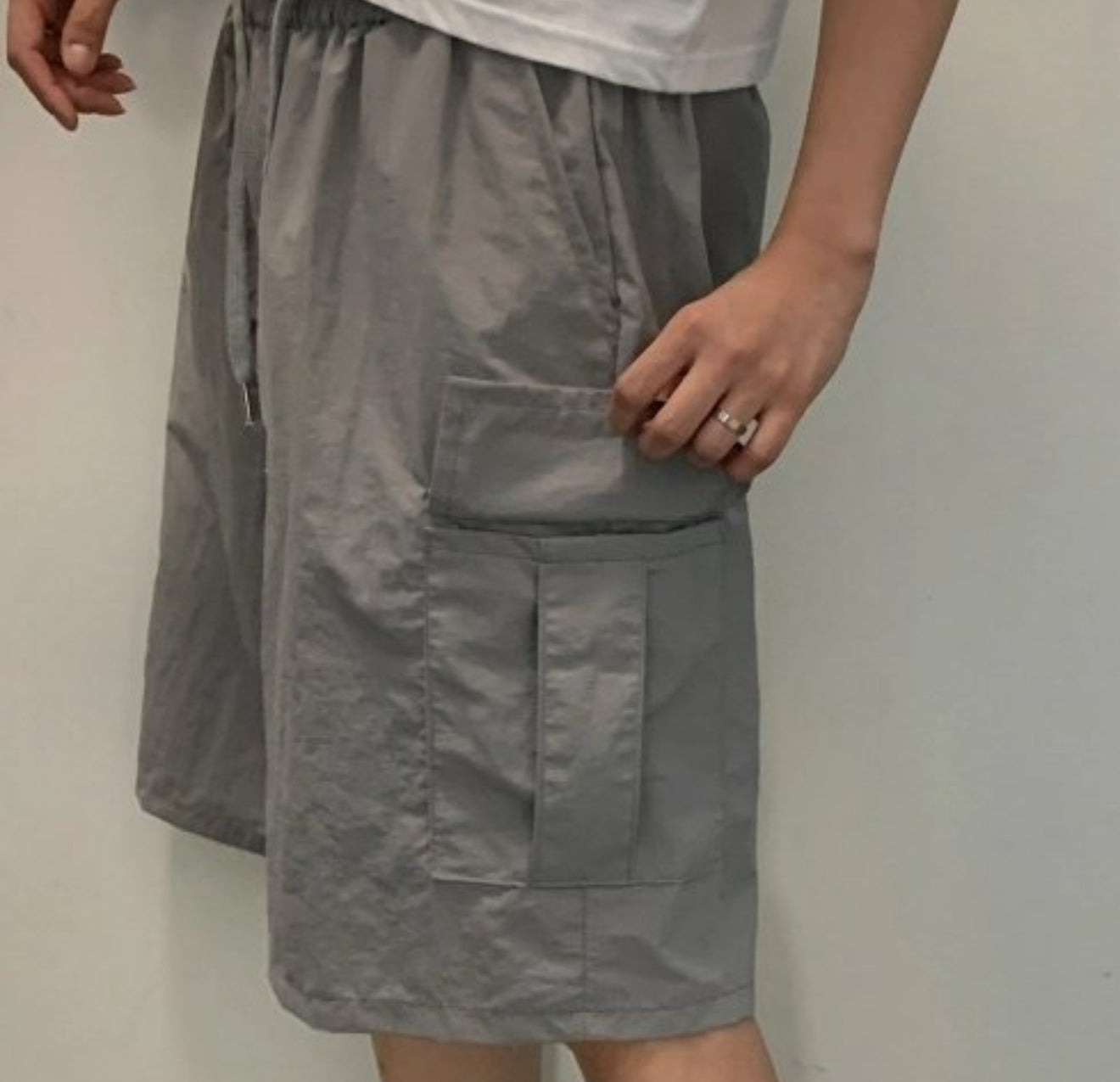 尼龍材質側袋工裝短褲