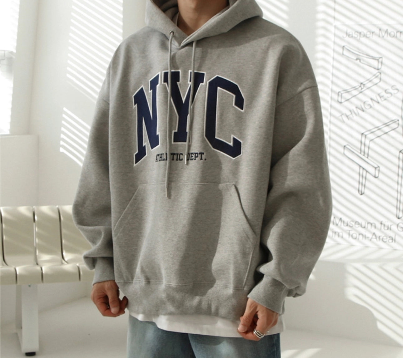 NYC 刺繡Hoodie「新款!」
