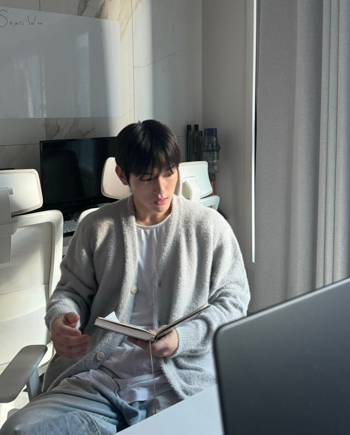 (多色可選!)高質柔軟馬海毛開胸針織外套|12色入