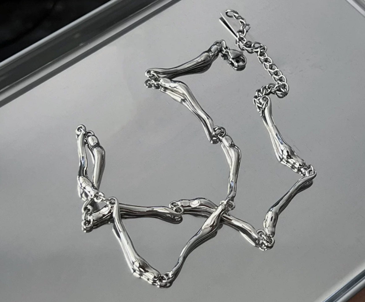 Irregular Basic Chain Necklace簡約設計鎖骨鏈