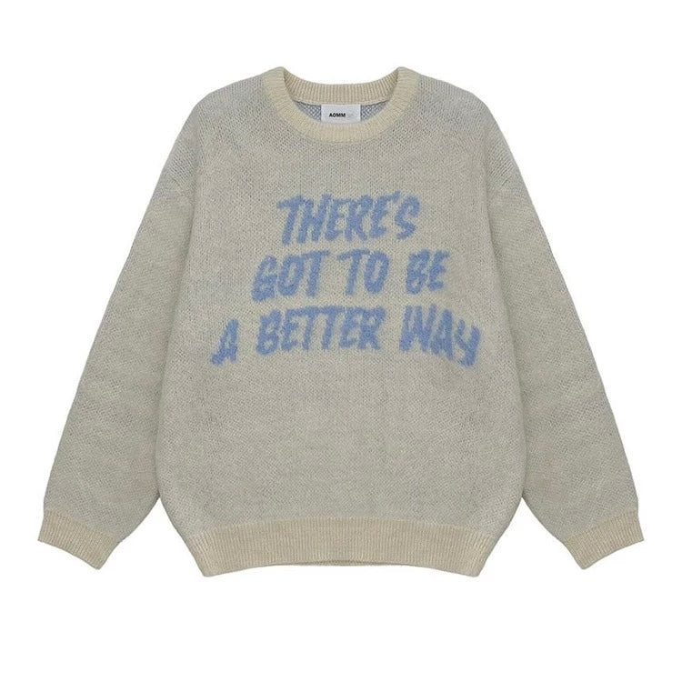 A better way 圓領針織衫