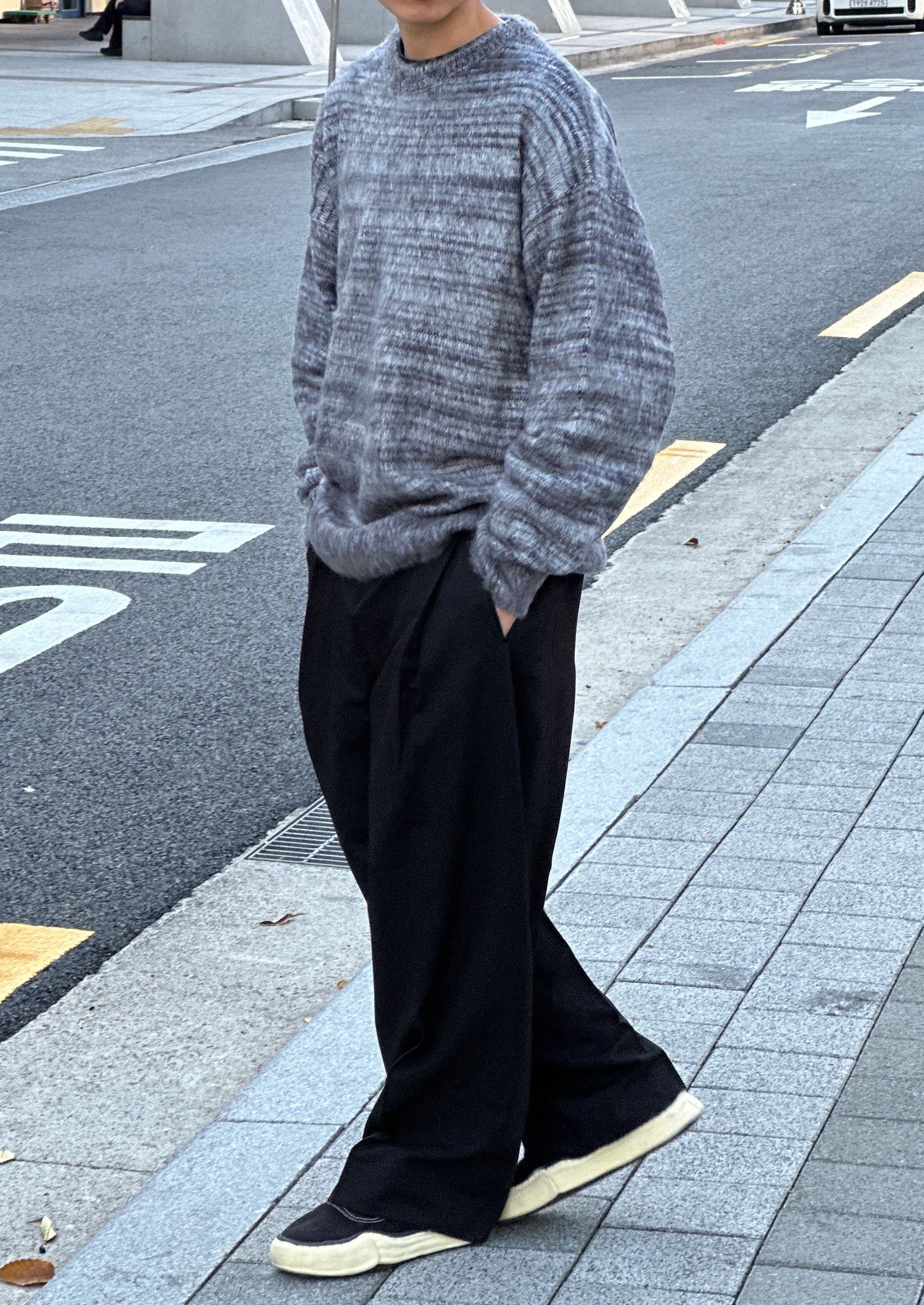 🔥銷量破百!彎刀版型垂感寬鬆西褲