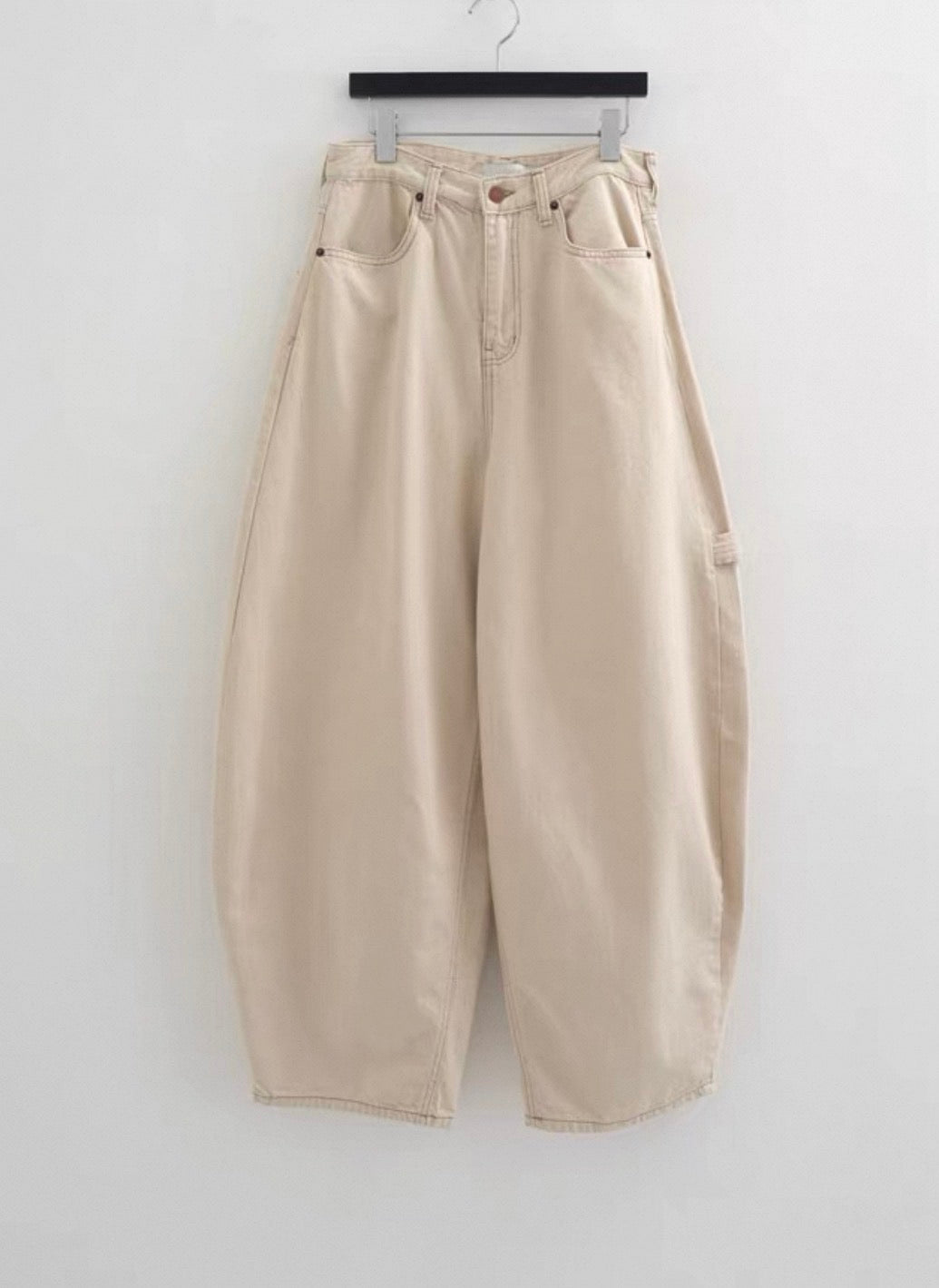 闊身裂紋彎刀褲