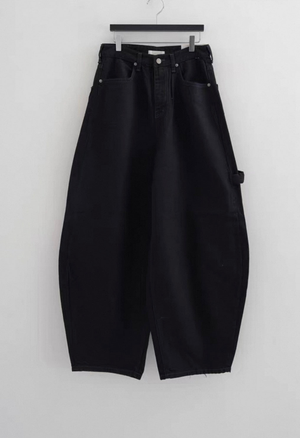 闊身裂紋彎刀褲