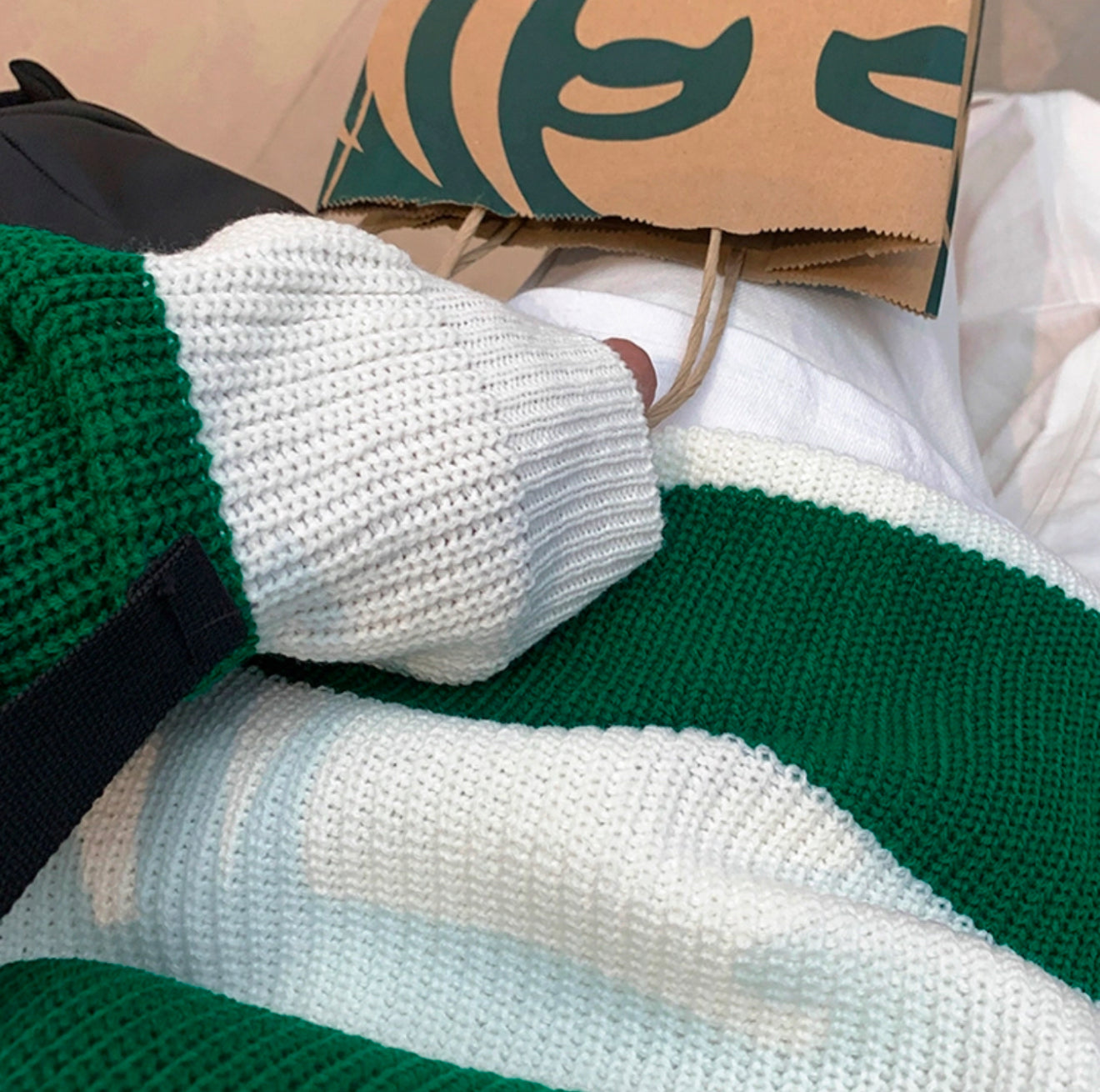 聖誕節日感POLO領條紋冷衫