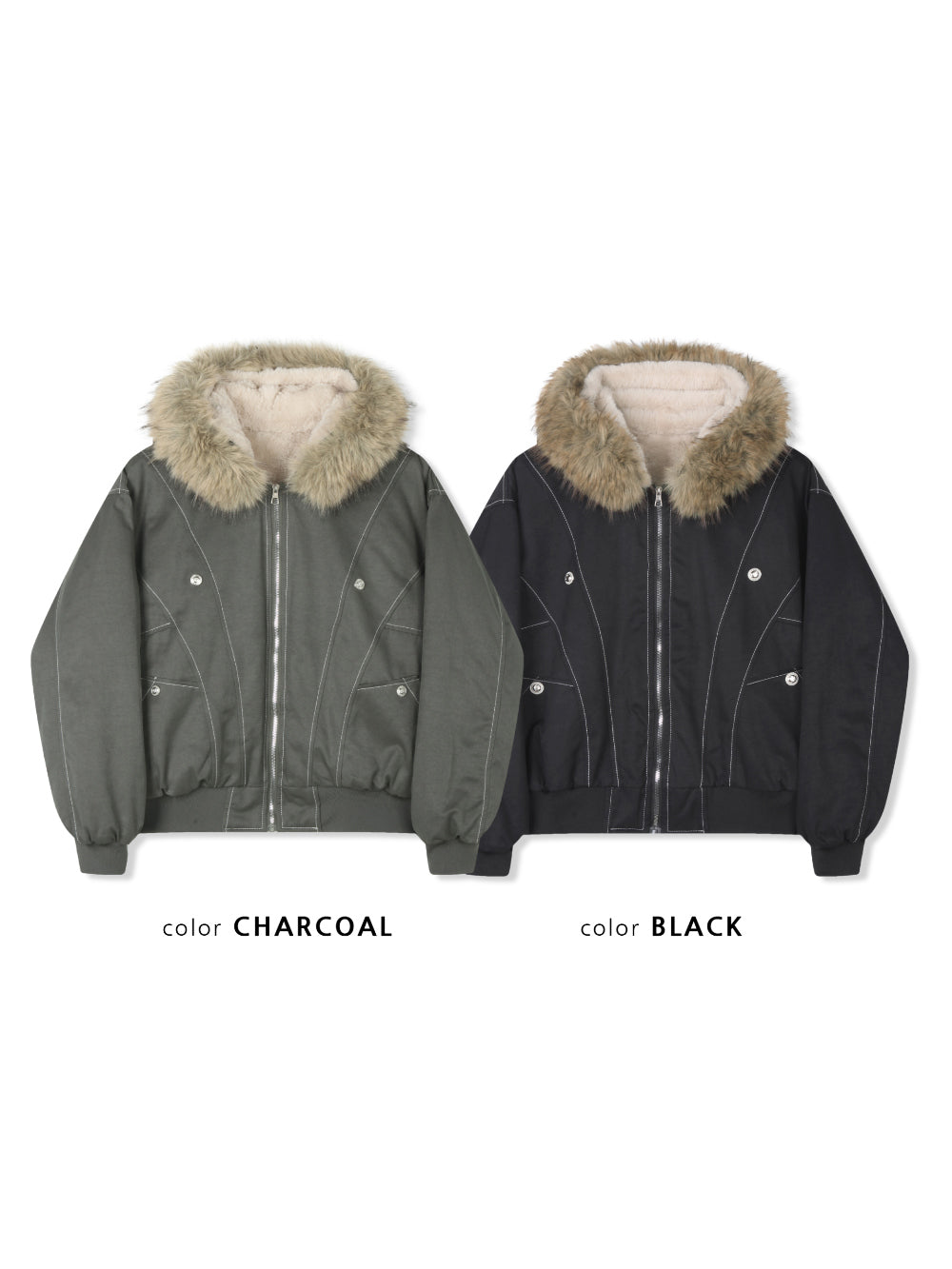 2026大熱款!Raccoon毛毛邊明線外套|2色入