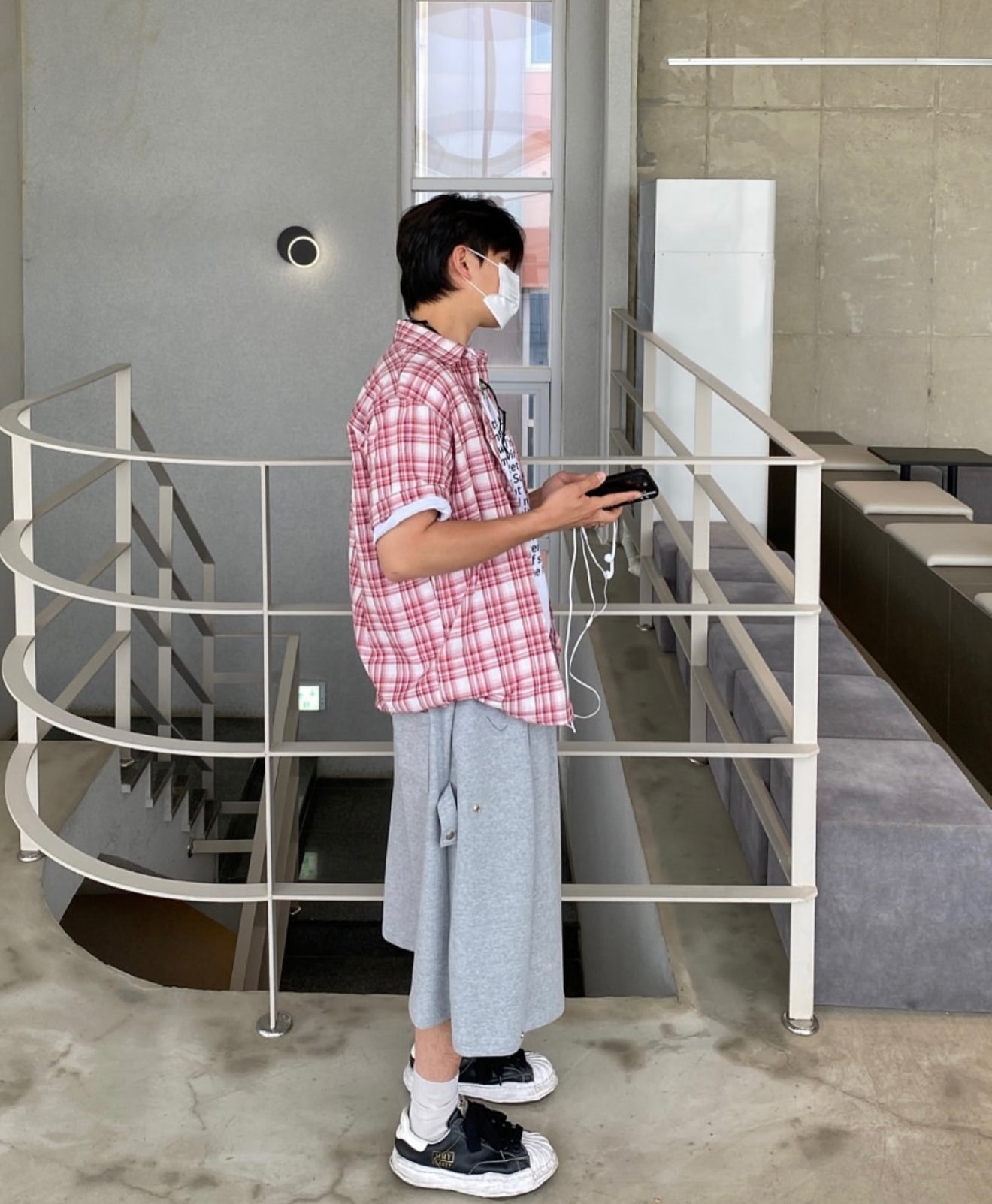 夏日復古格紋襯衫