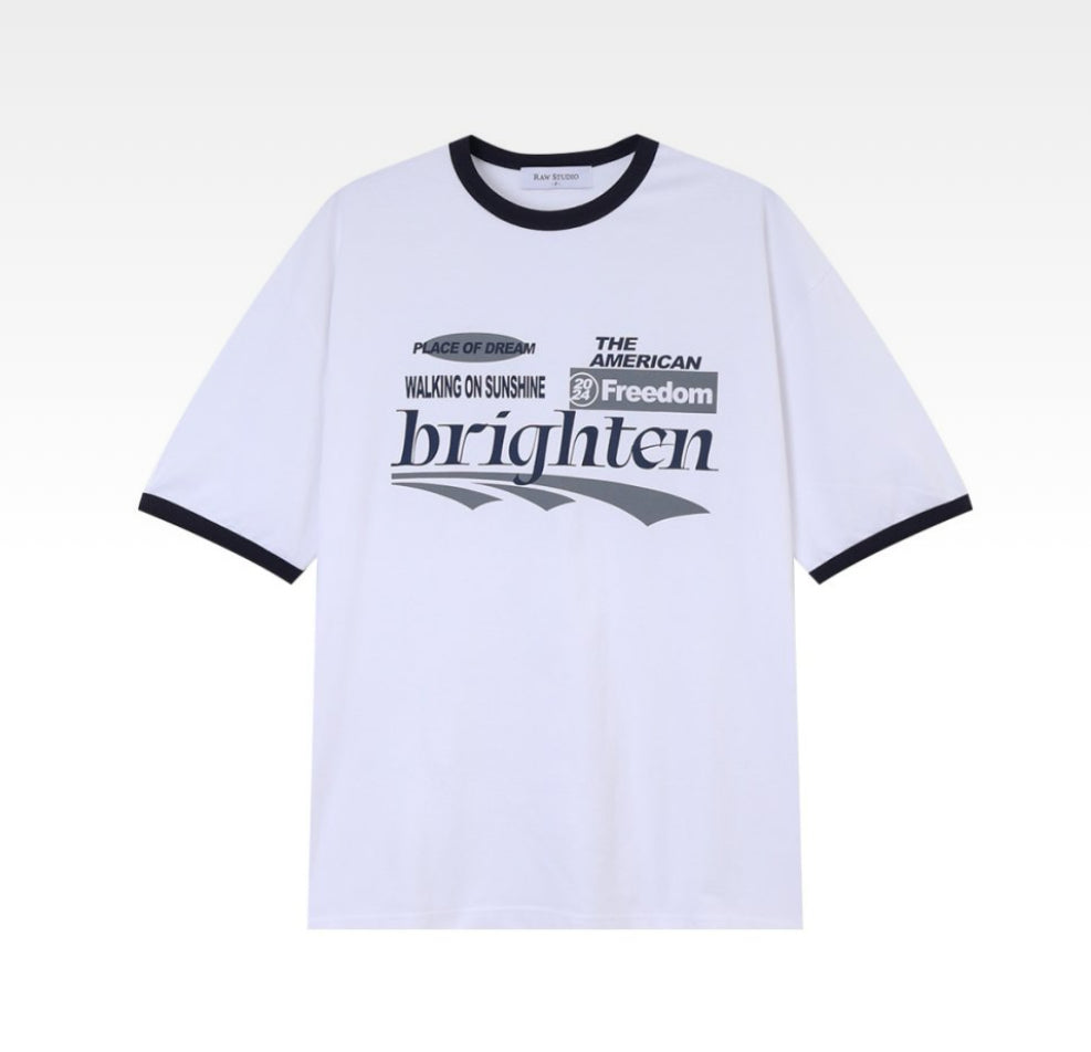 Brighten 棉質印花短袖