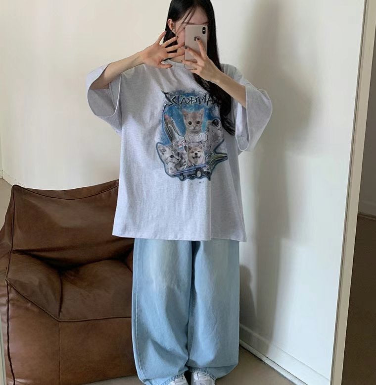 寵物印花棉質短袖