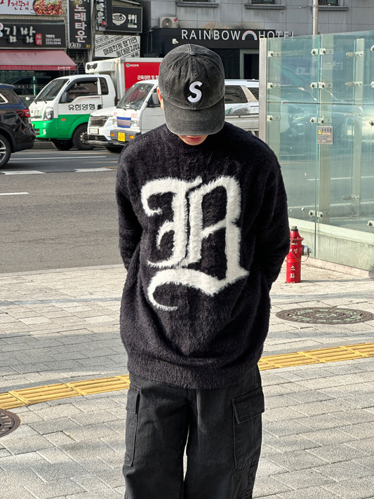 B logo Cardigan「軟糯馬海毛」！
