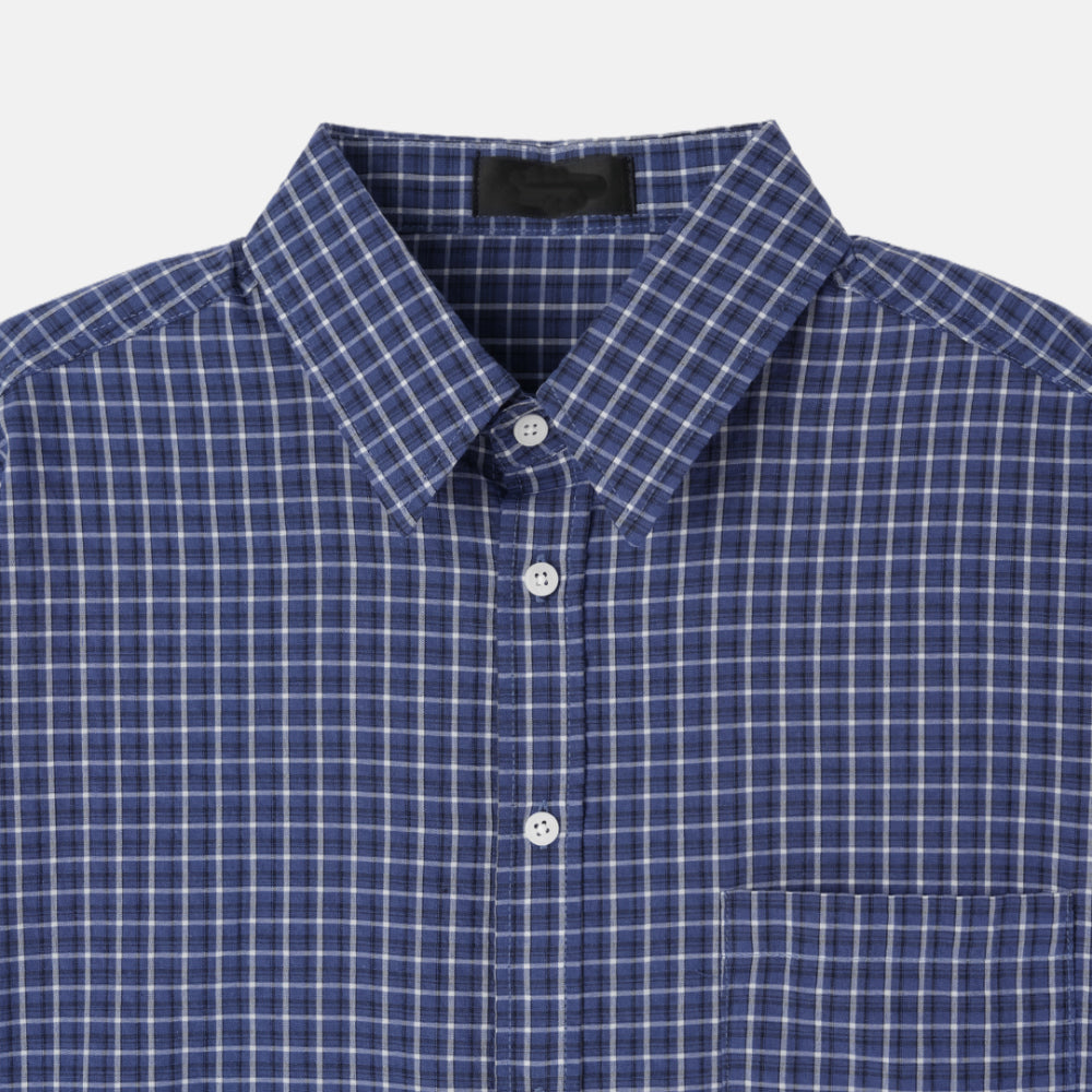 簡約款!短版韓系格仔恤衫|4色入