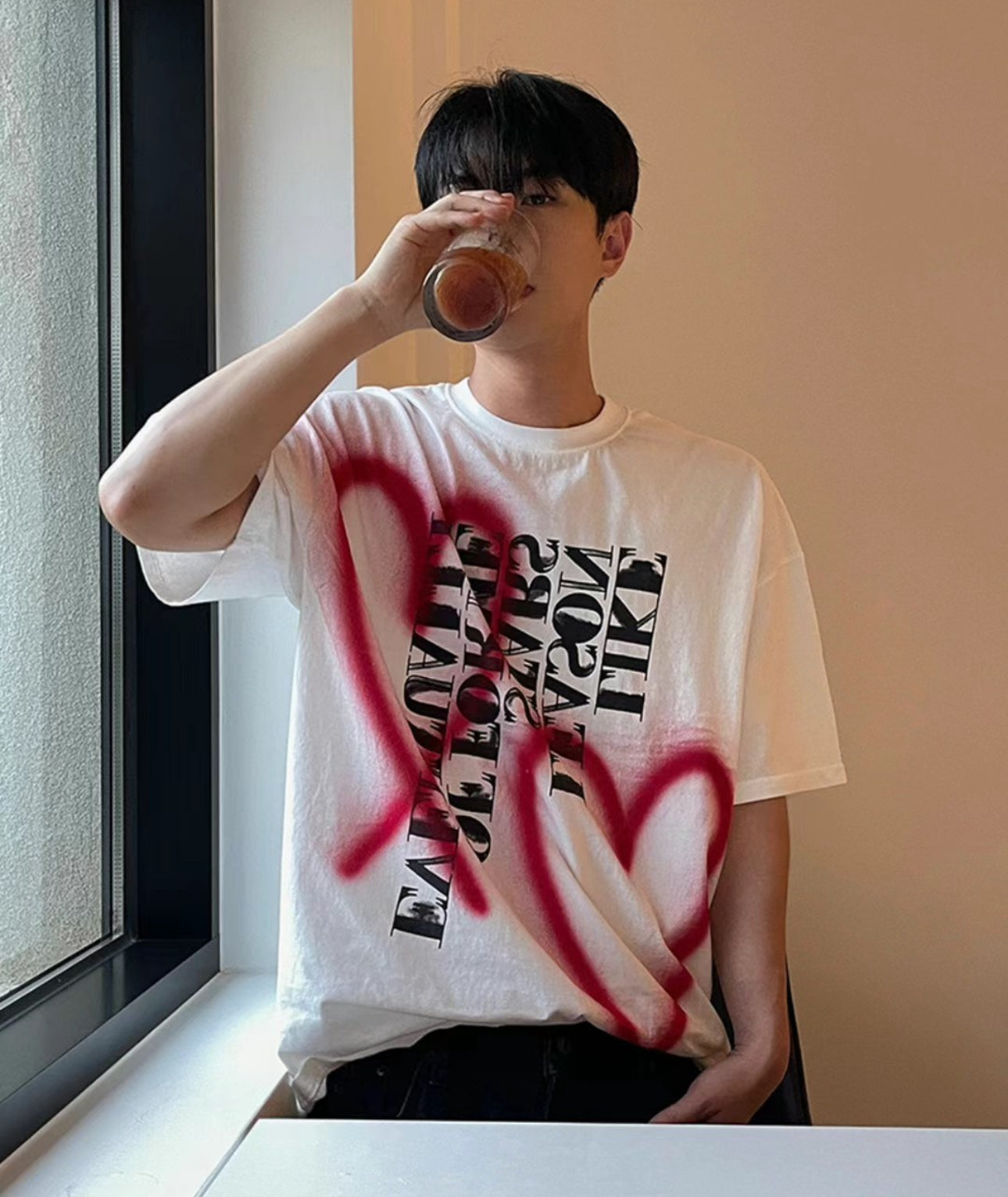 Heart Print Tee 心心塗鴉短袖