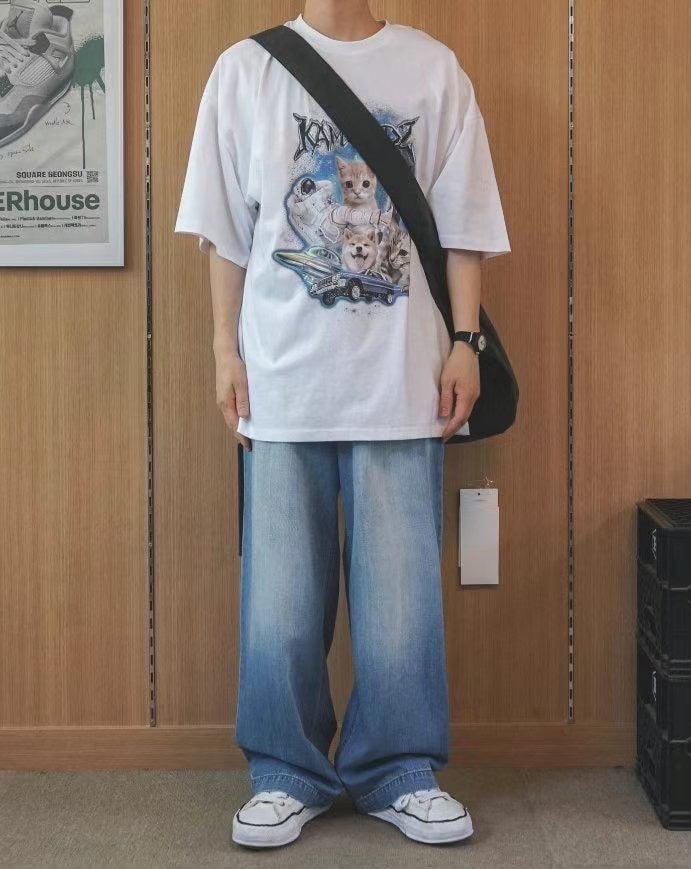 寵物印花棉質短袖