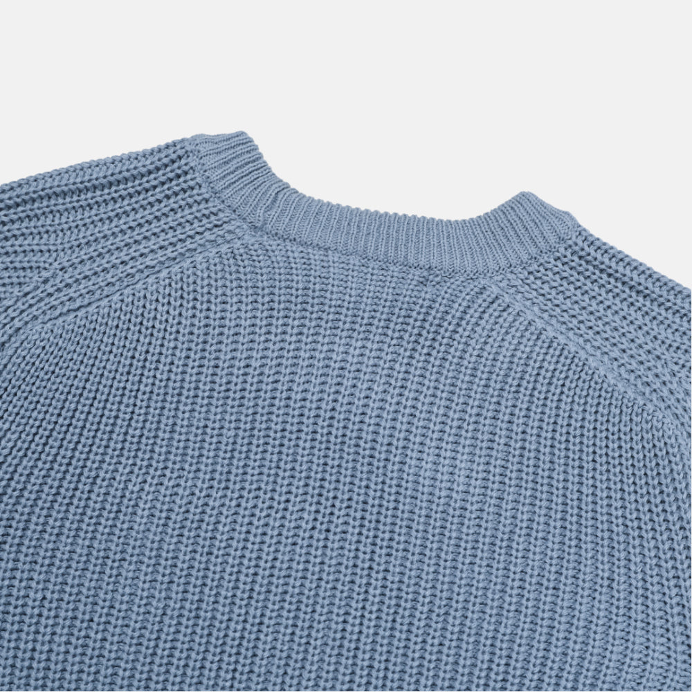 福利價🧧基礎款華夫格圓領針織衫|7色入