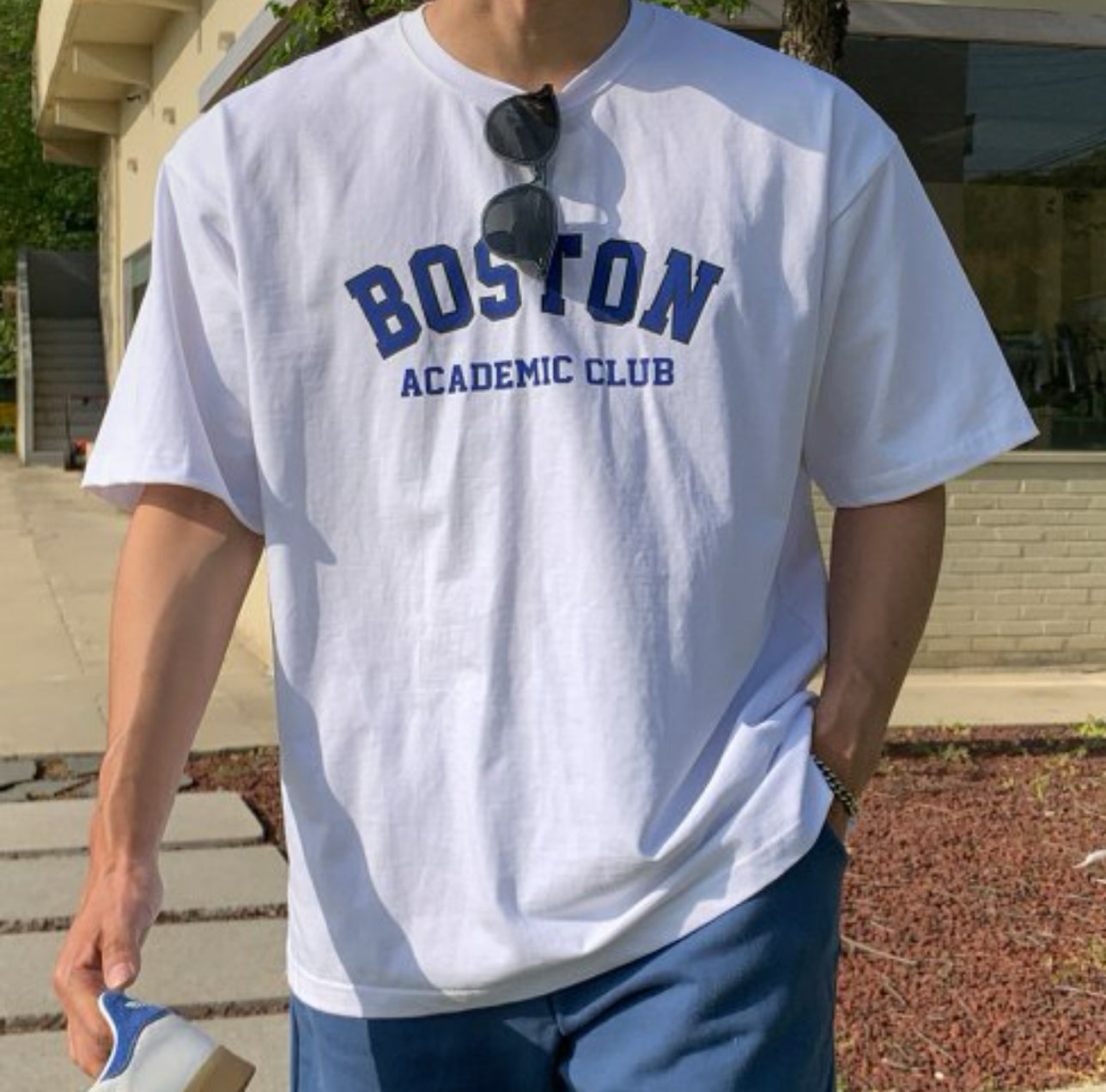 Boston 棉質印花短袖