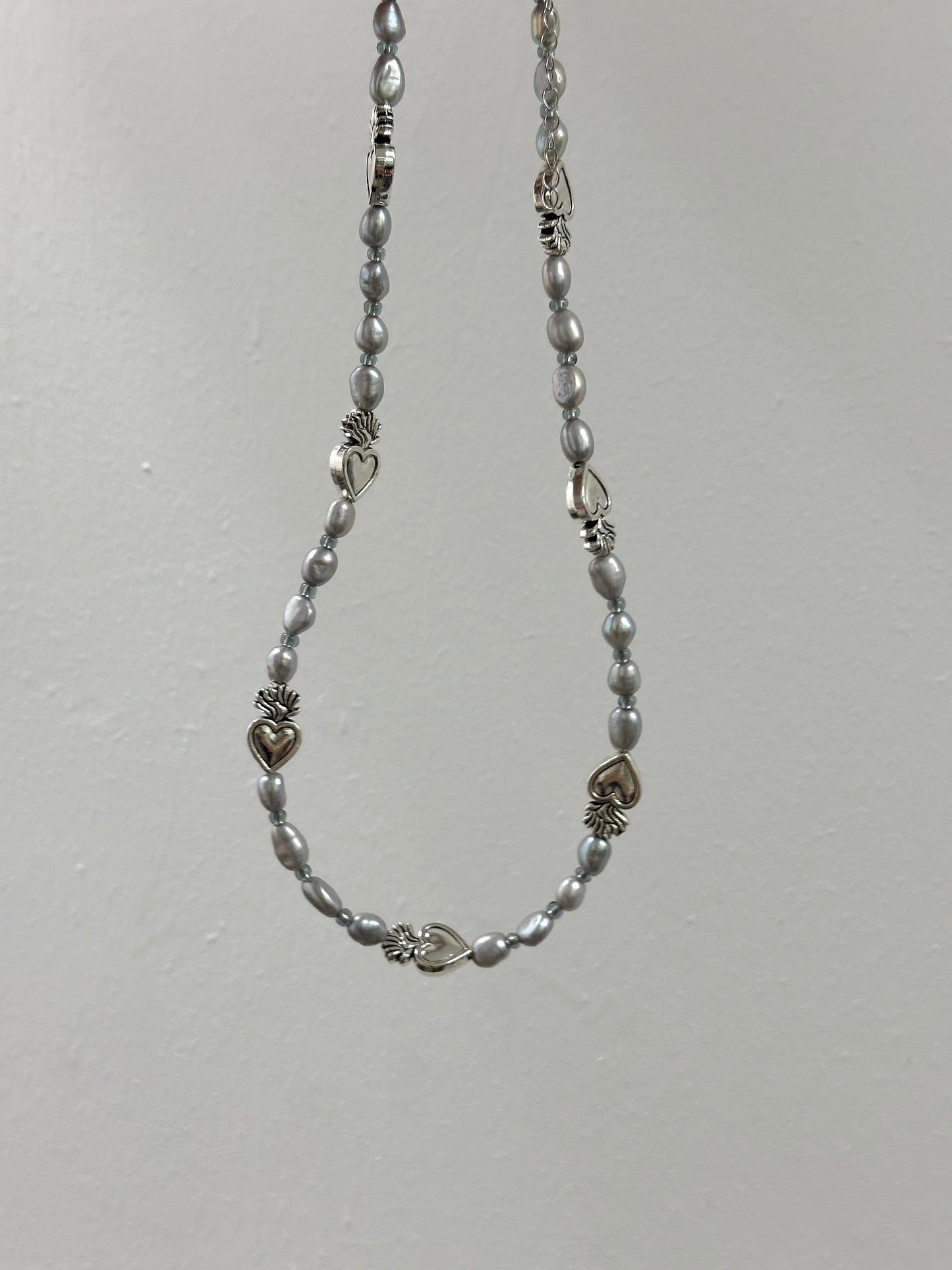 Boyspick Made Heart Pearl Necklace