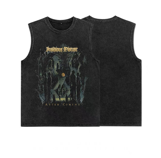 Washed Tank top-Nightmare