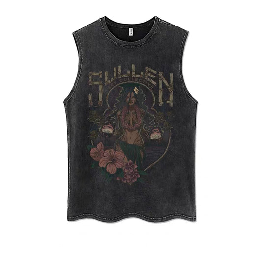 Washed Tank top-Sullen