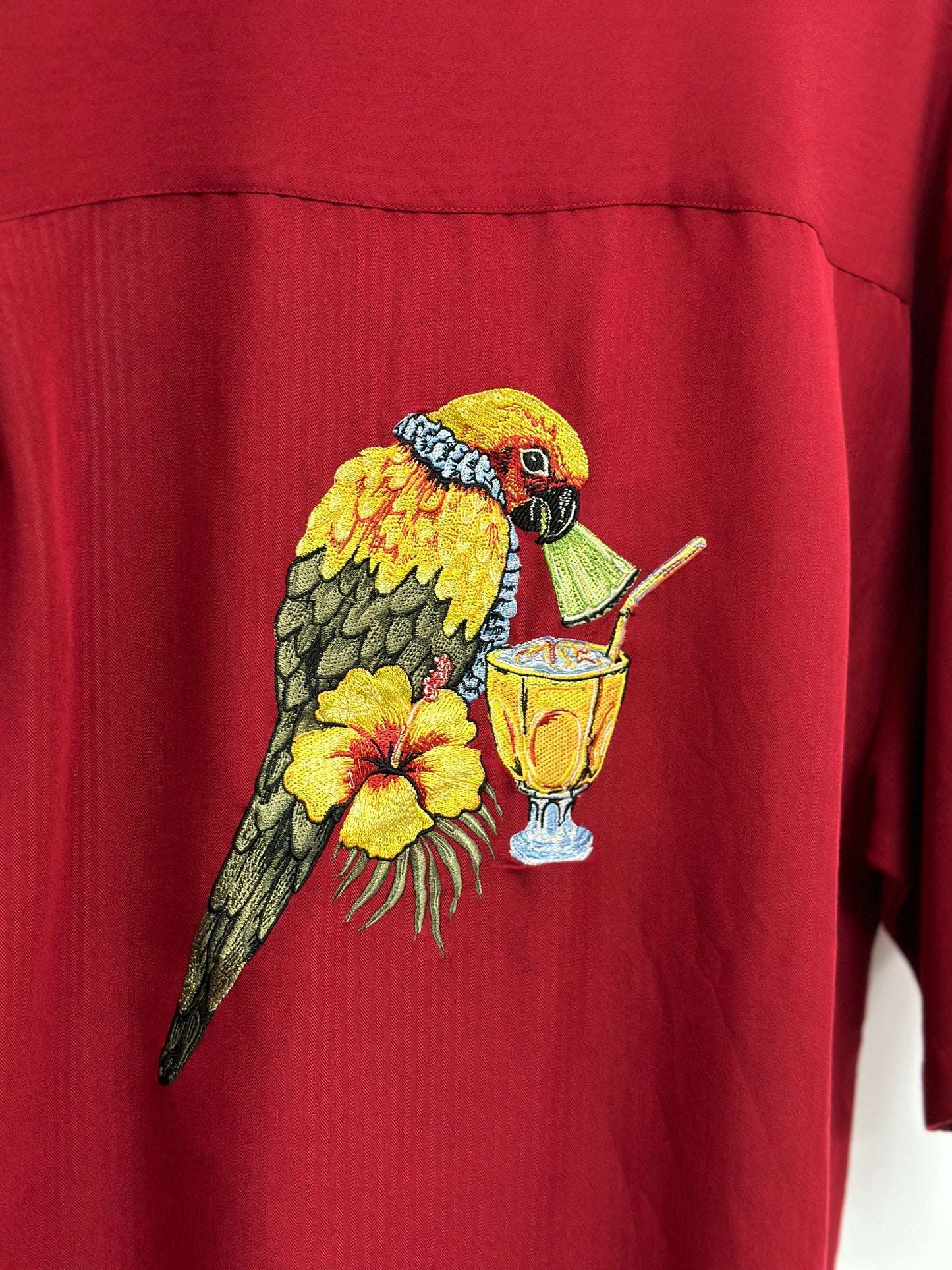 *現貨*Cuban shirt-Red pigeon