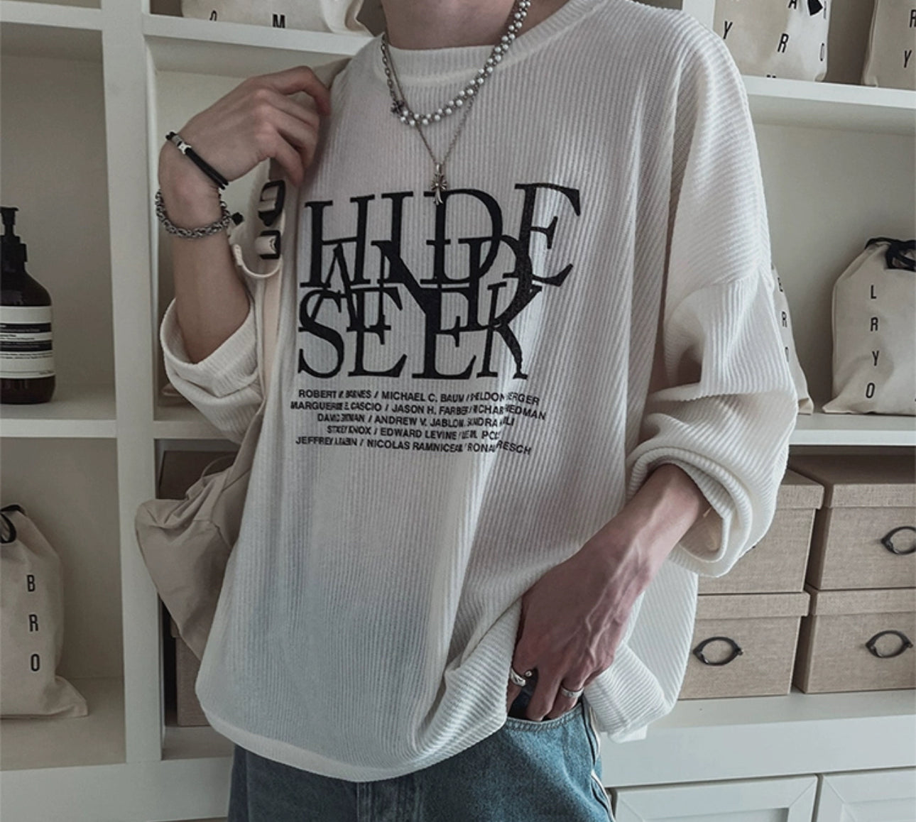 「現貨」HIDE AND SEEK🌿春季薄款針織長袖「新款!」