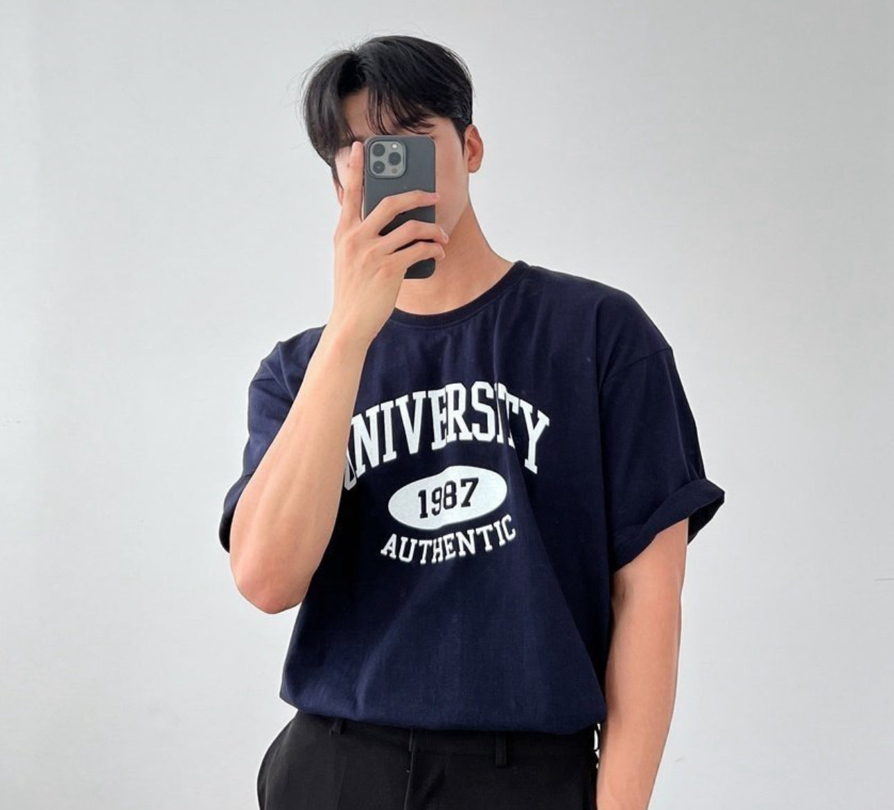 1987 University Print Tee 夏日棉質短袖