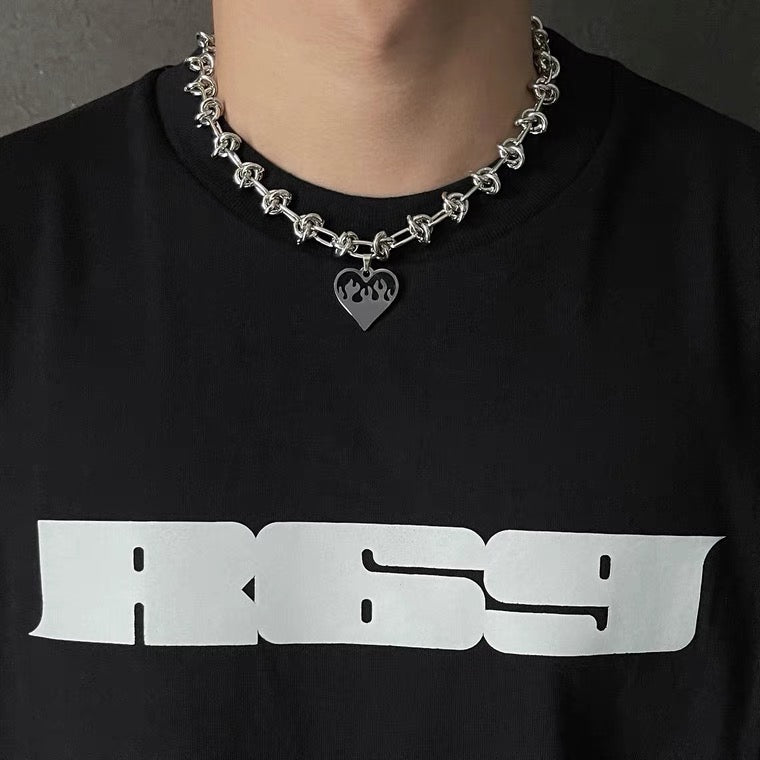Retro Heart Necklace