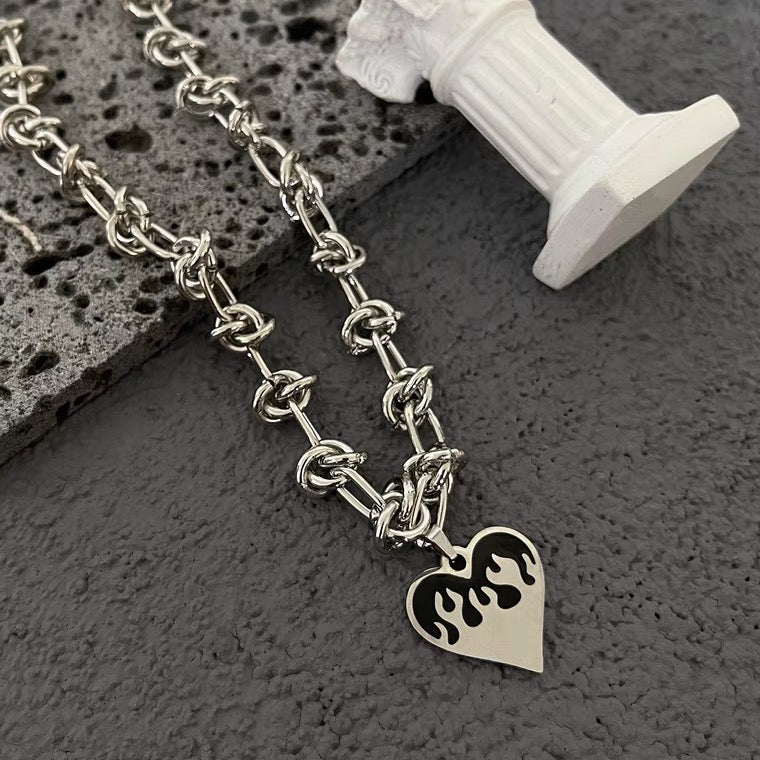 Retro Heart Necklace