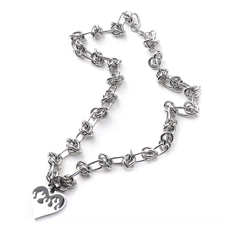 Retro Heart Necklace