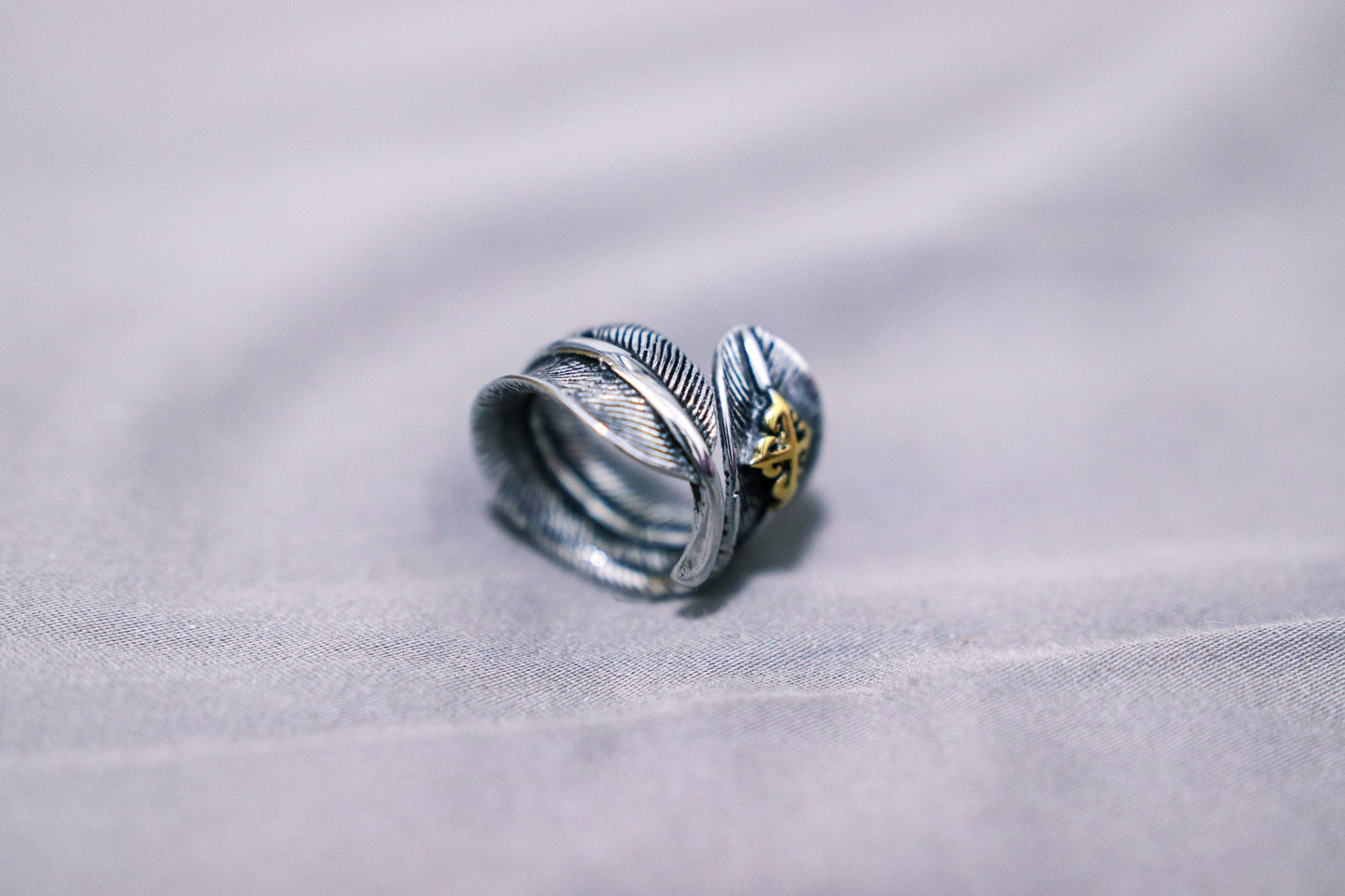 Golden Feather Ring