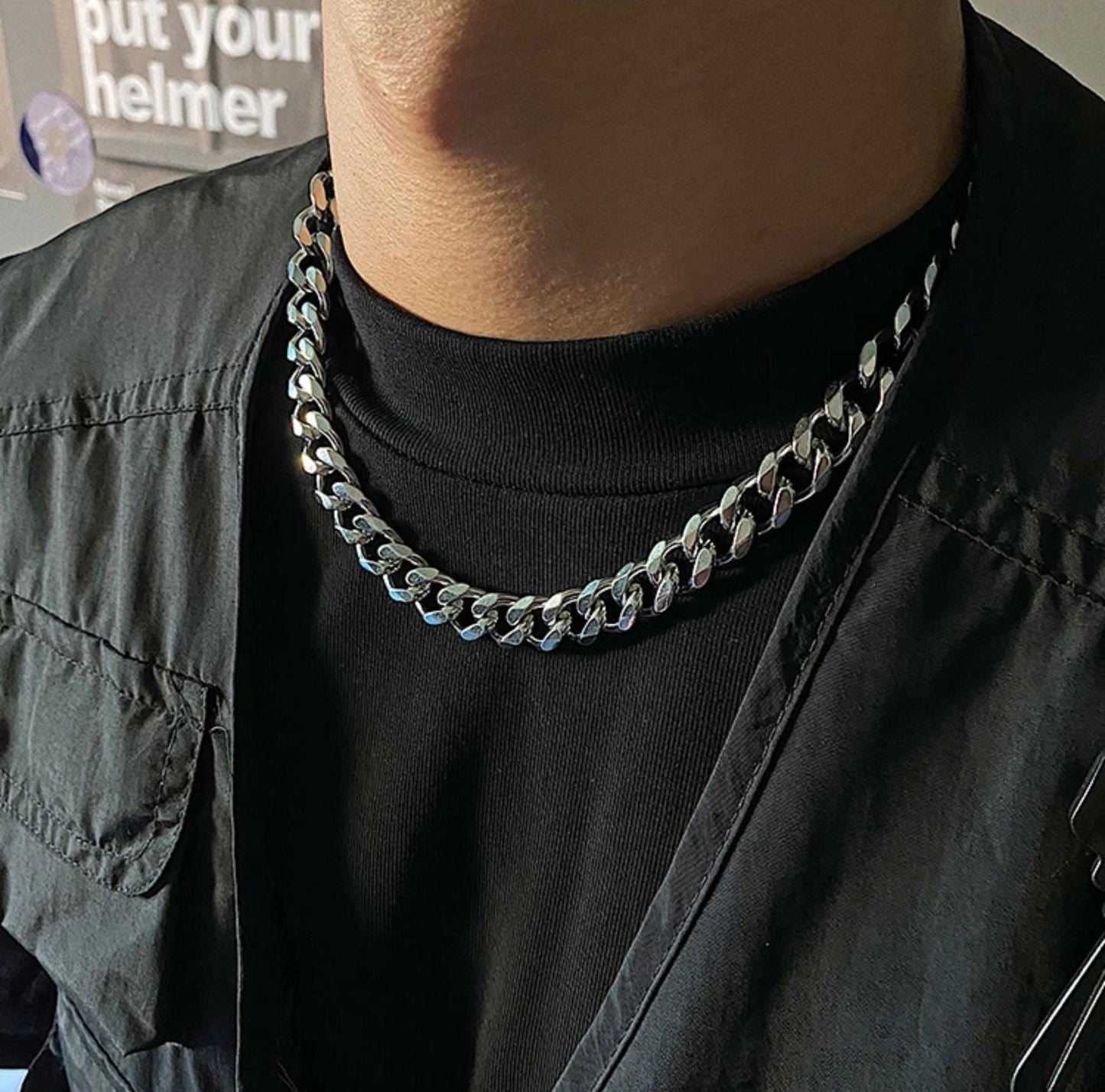 Cuban Chain Necklace&Bracelet Set