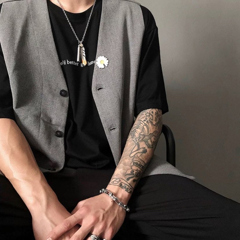 Feather Titanium Necklace