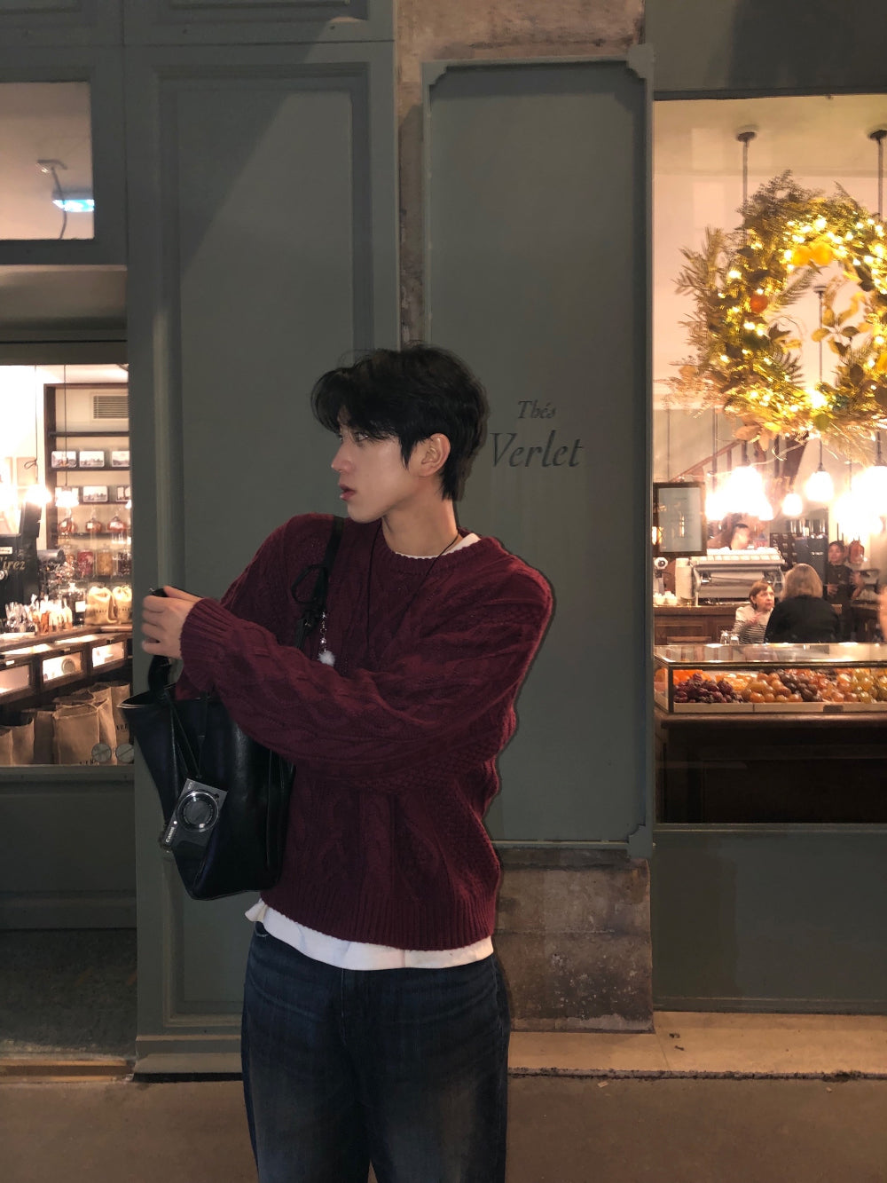 50%羊毛🐑漁夫紋麻花針織衫｜4色入