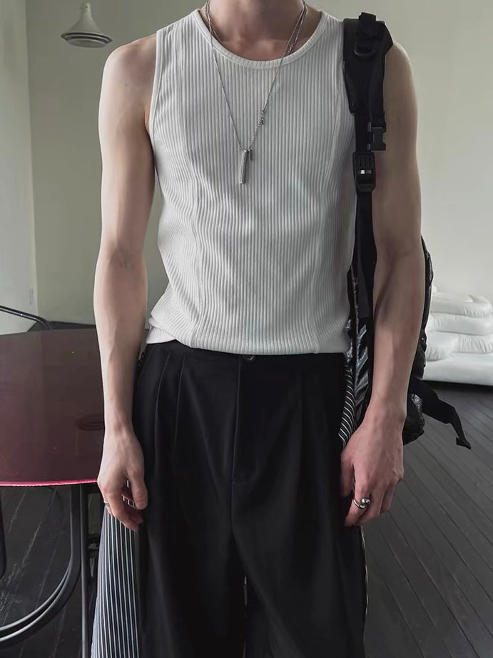 Gym Bro系列🏋️純色貼身彈性背心｜2色入