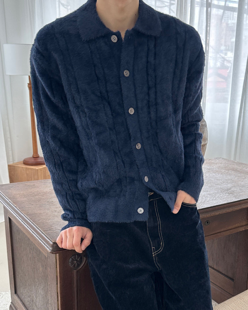 絨毛感🧶Angora山羊毛翻領麻花針織衫｜6色入