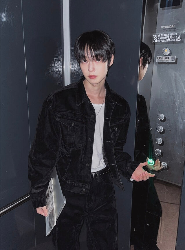 Premium！天鵝絨面牛仔外套｜2色入