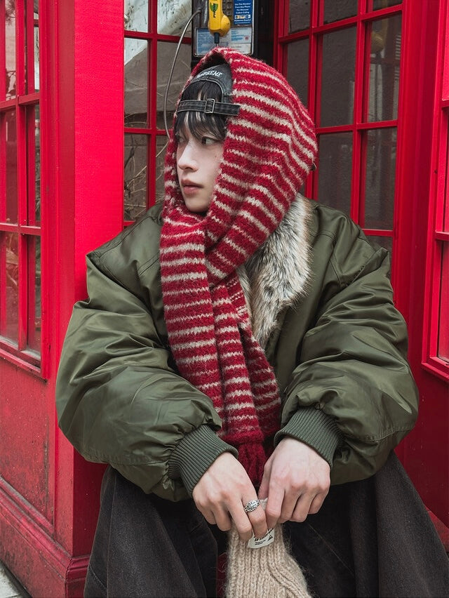 節日感橫間流蘇頸巾｜6色入