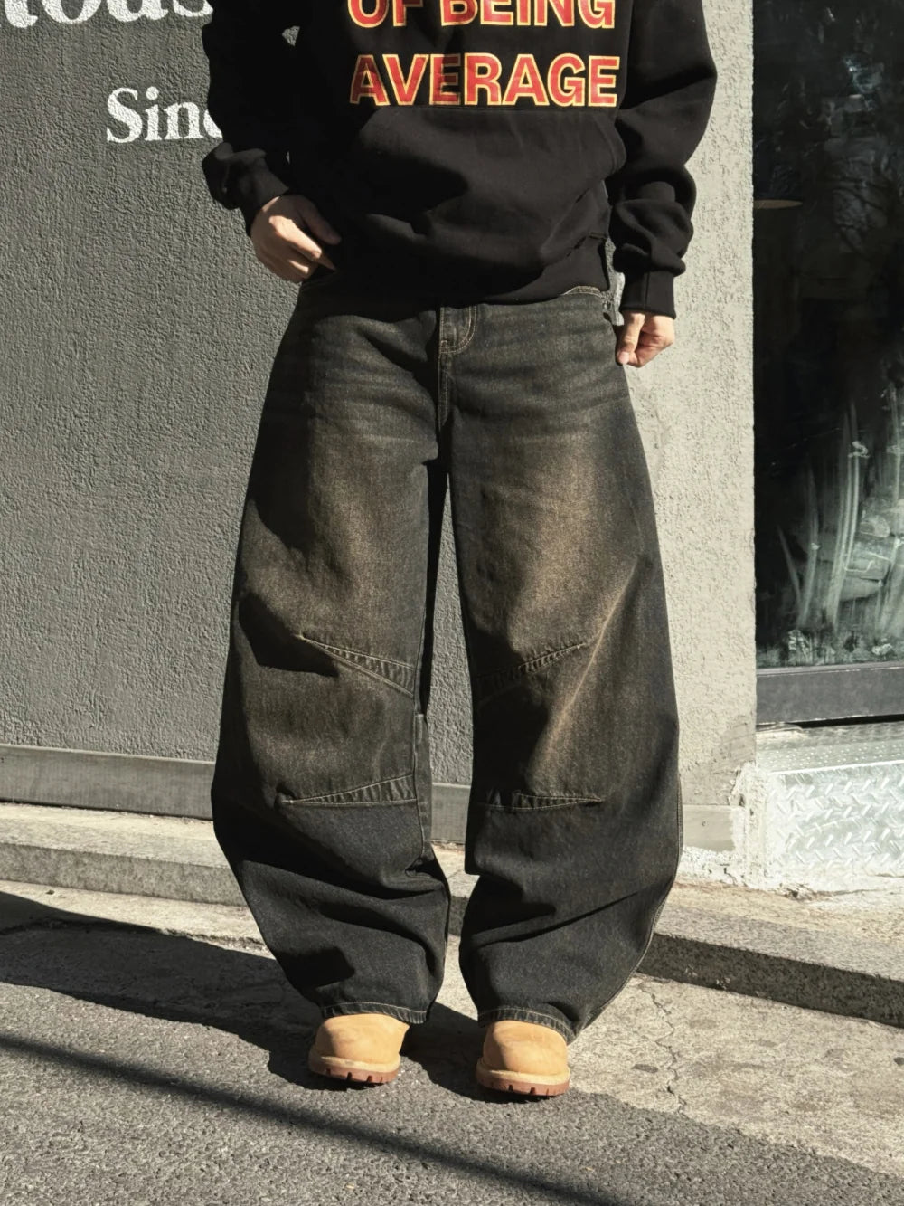 美式街頭感☄️水洗牛仔微闊形牛仔褲｜7色入