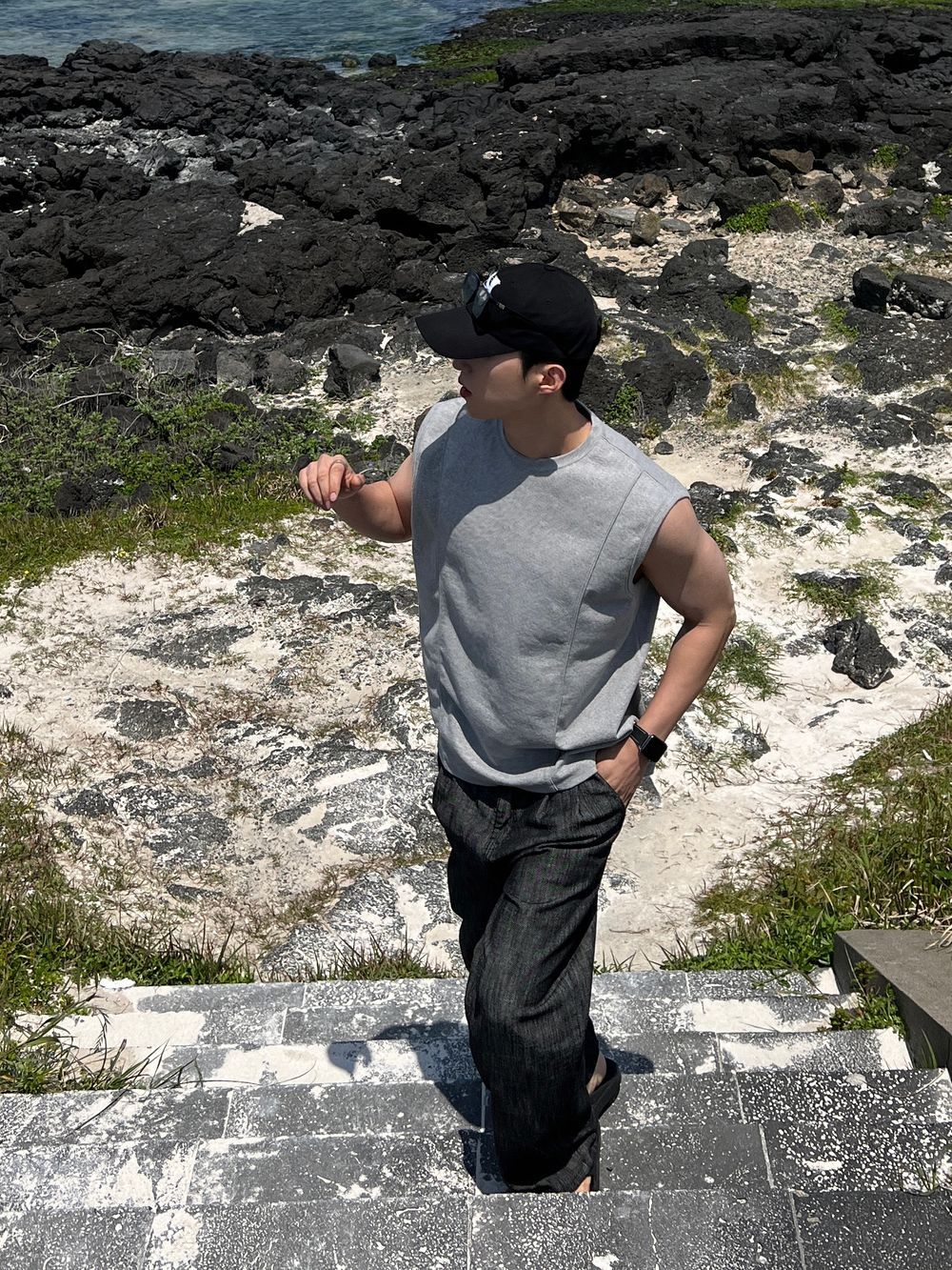 Gym Bro系列🏋️線條純色坎肩背心｜4色入