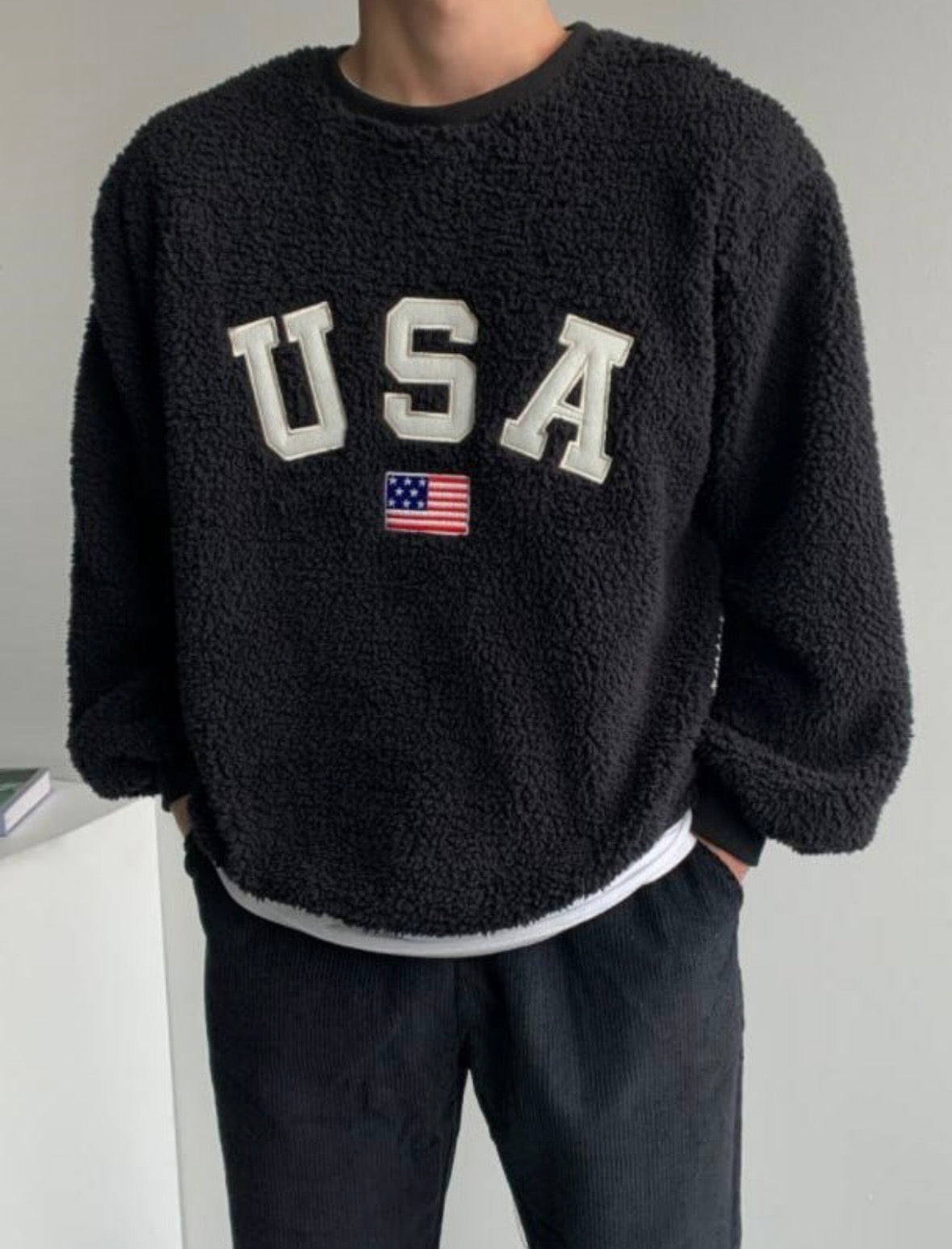 [🇰🇷連線]USA 柔軟毛毛衛衣
