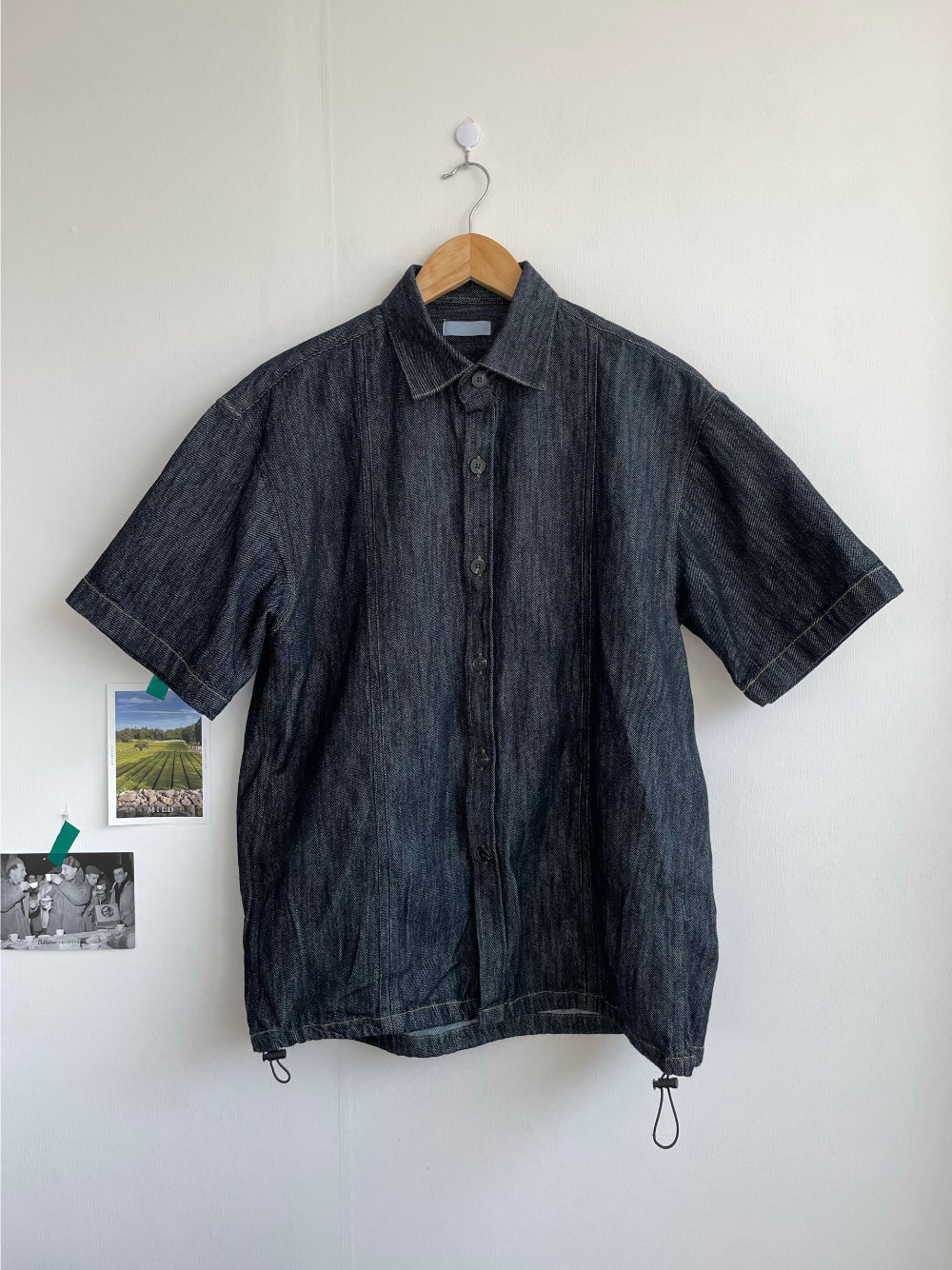 PREMIUM Set👑水洗牛仔短袖恤衫｜1色入