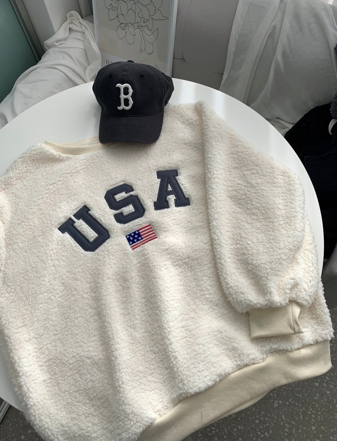 [🇰🇷連線]USA 柔軟毛毛衛衣