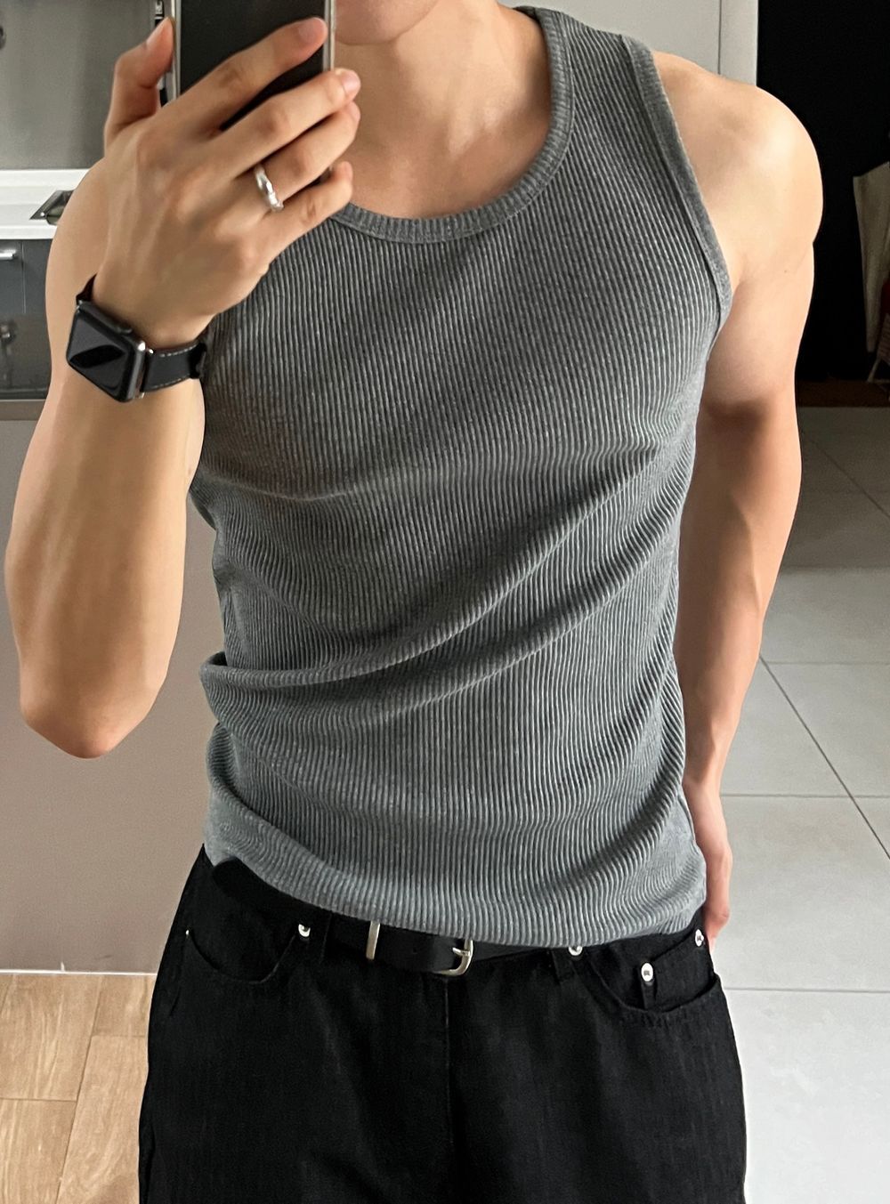 Gym Bro系列🏋️純色貼身彈性背心｜6色入