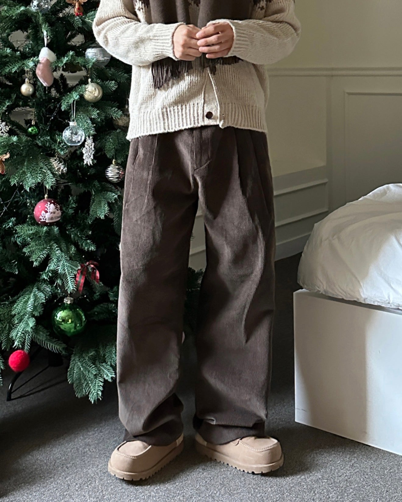 冬天必入🔥燈芯絨直腳長褲｜4色入