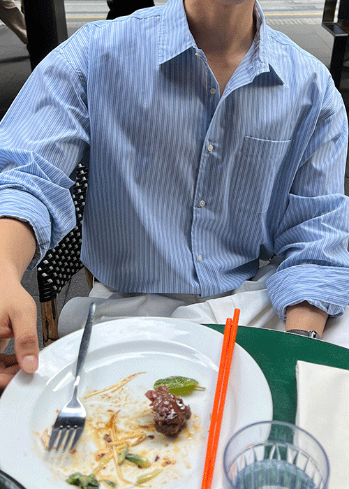 早春必入🍃知性條紋寬鬆恤衫｜2色入