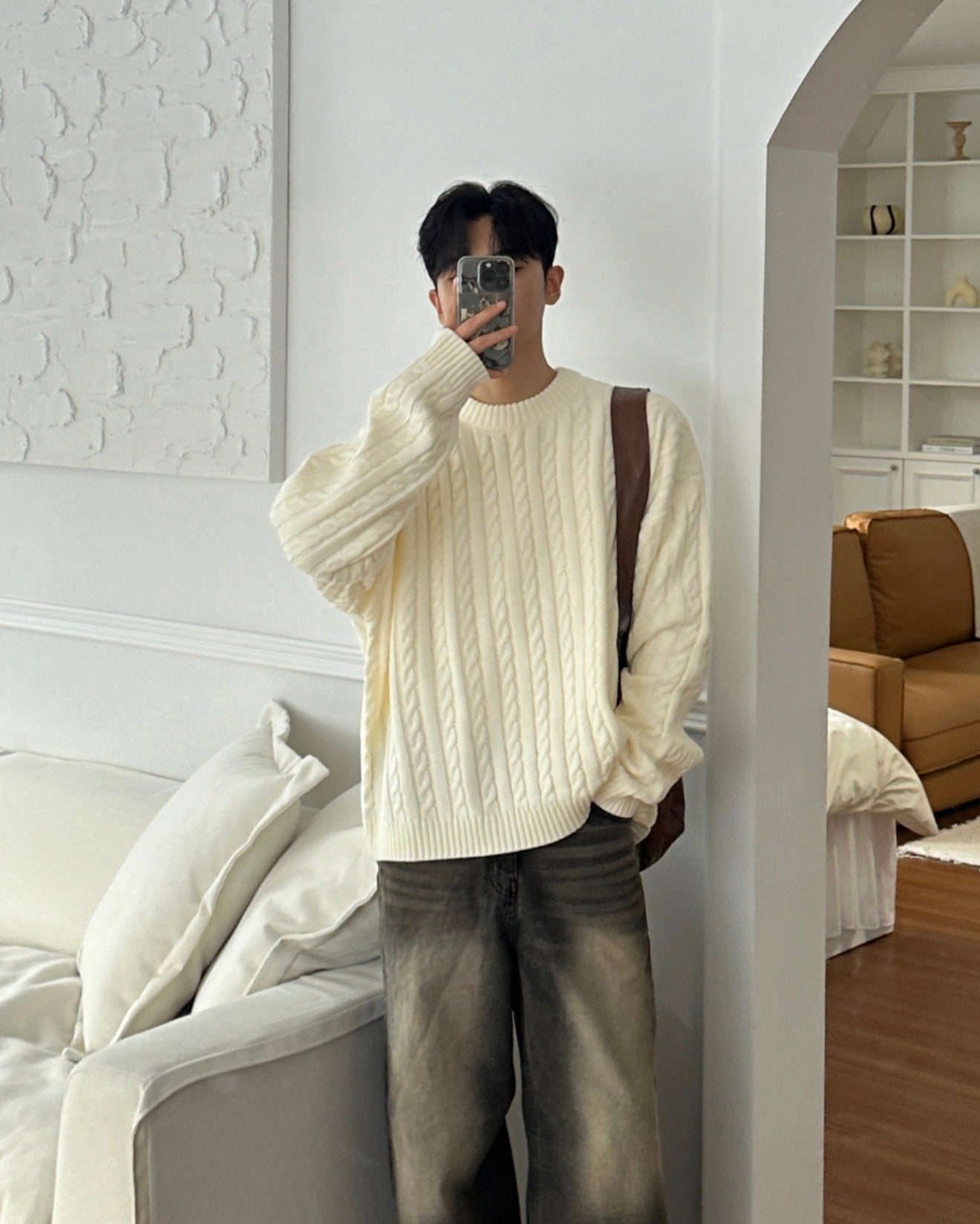 高品質! 百搭純色麻花紋針織衫｜5色入